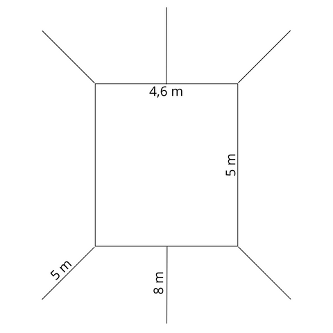 Sonnensegel aus Baumwolle