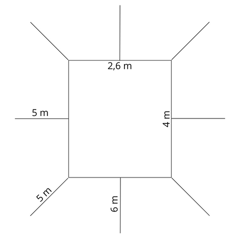 Sonnensegel aus Baumwolle