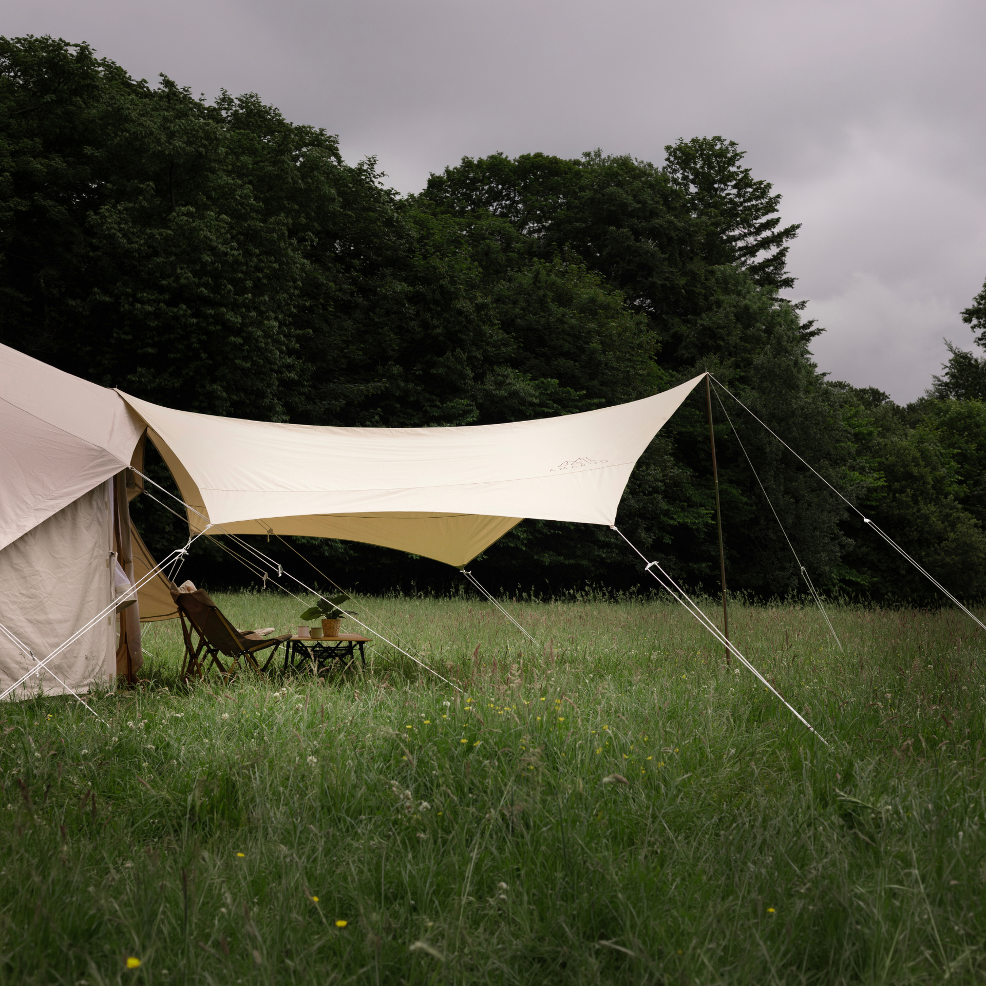 Sonnensegel aus Baumwolle – Amaroq Glamping