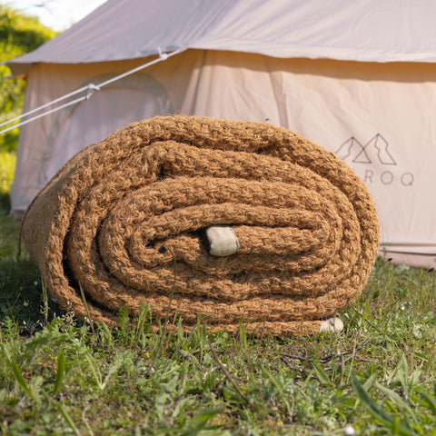 goldcamp vt zeltteppich Halbmondförmig Kokosnuss Teppiche – Amaroq Glamping
