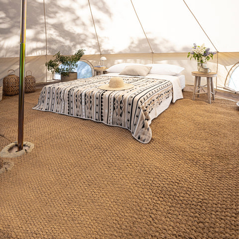 goldcamp prestige zeltteppich Halbmondförmig Kokosnuss Teppiche – Amaroq Glamping